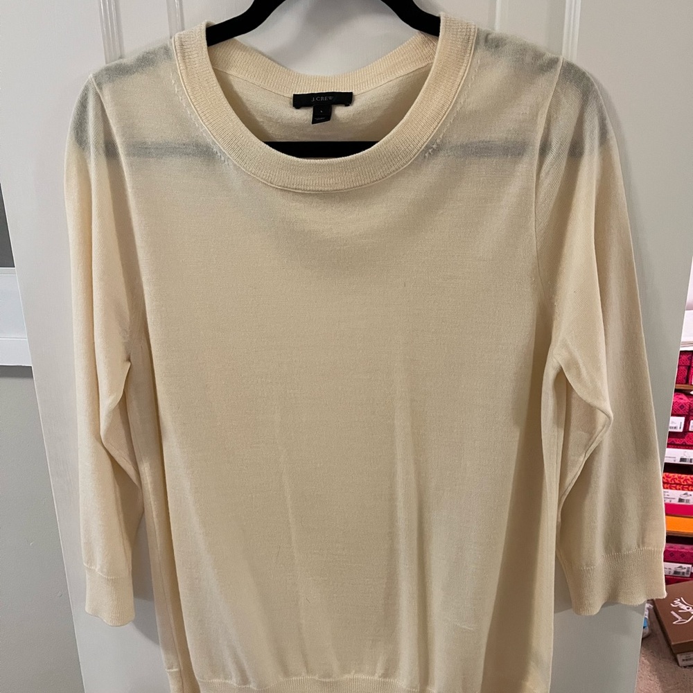 J.Crew Cream Sweater size L